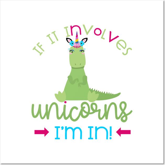 Unicornus Rex Wall Art by strawberrymonkee